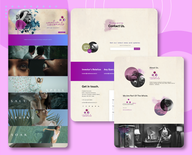 creativecoconuts.in - Web Design and Development Project 